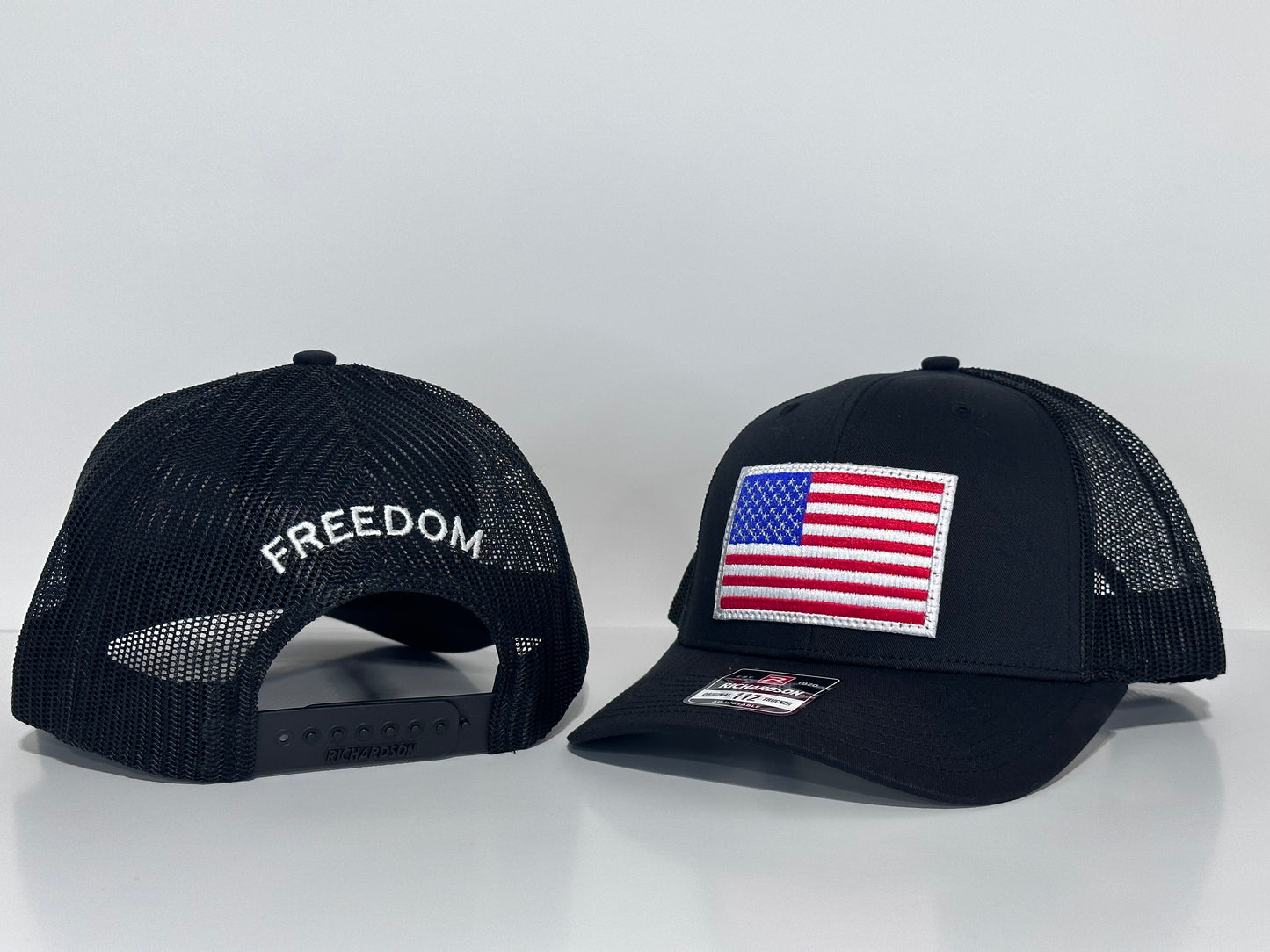 American Flag Hat (Black)