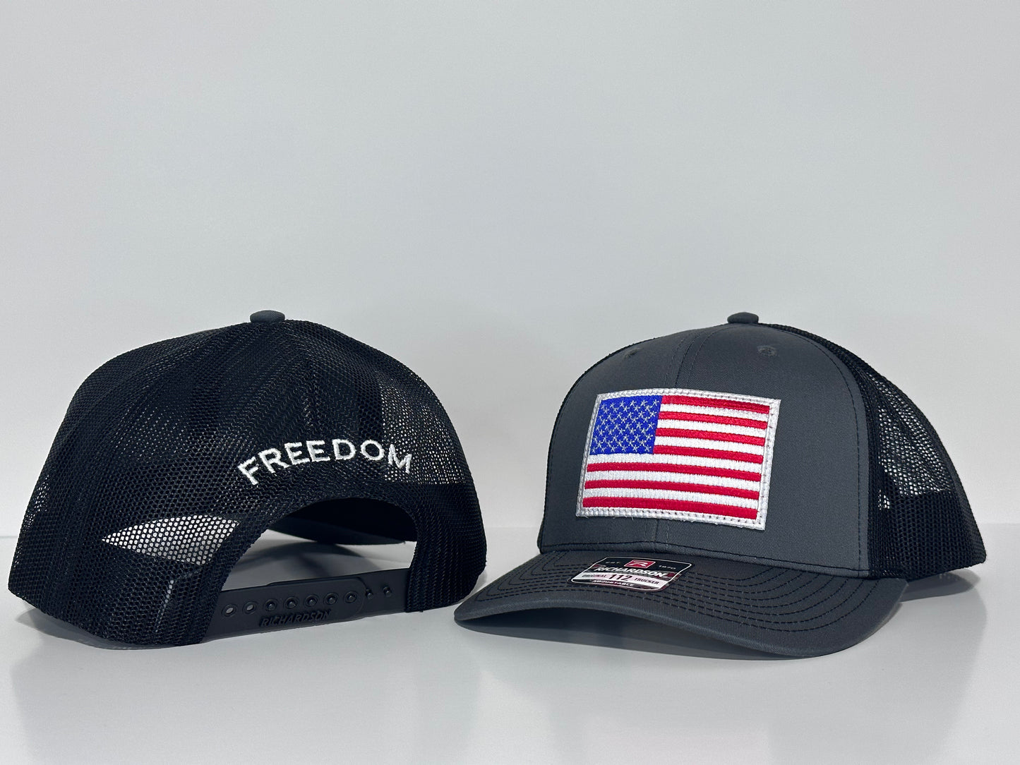 American Flag Hat (Grey/Black)