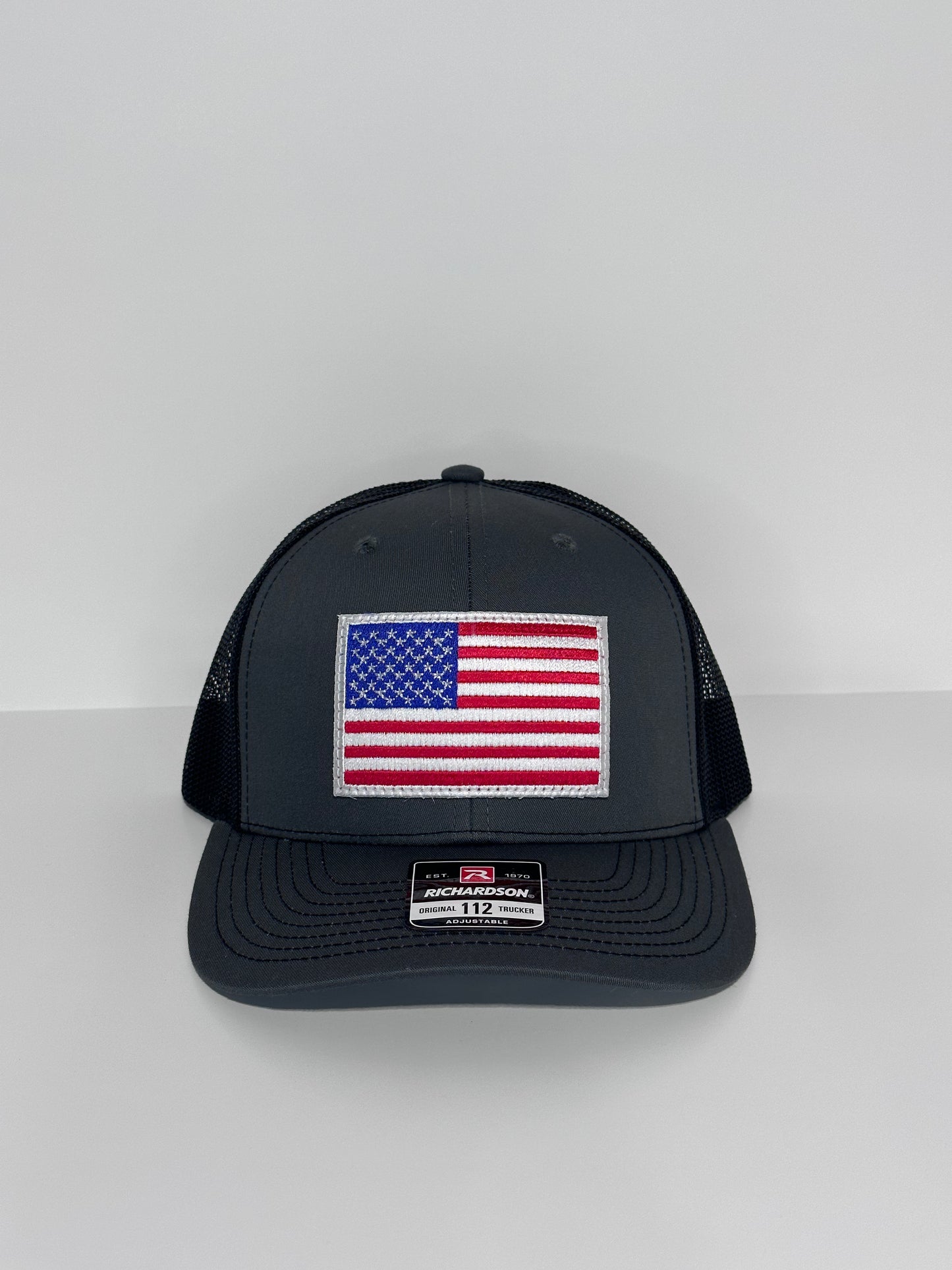 American Flag Hat (Grey/Black)